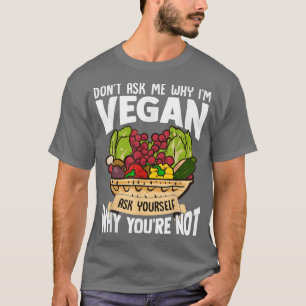 T-shirt Ne me demandez pas pourquoi je suis Vegan Funny Gr