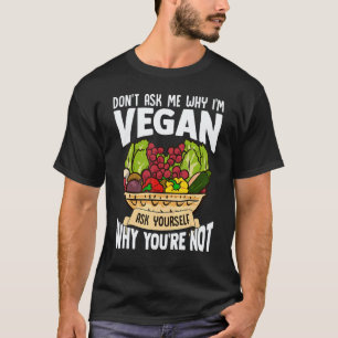 T-shirt Ne me demandez pas pourquoi je suis végane Graphiq
