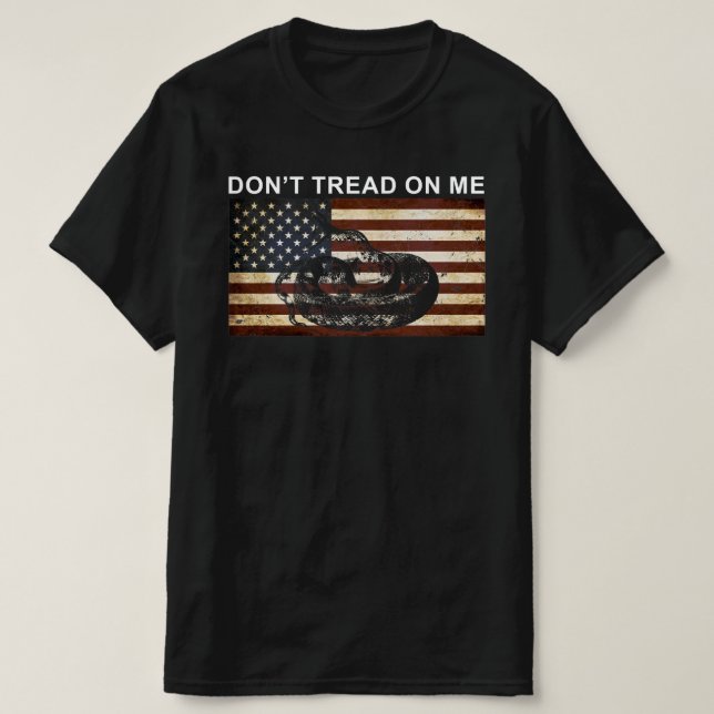 T-SHIRT NE ME FAIS PAS DE PLACE SUR LE DRAPEAU AMÉRICAIN (Design devant)