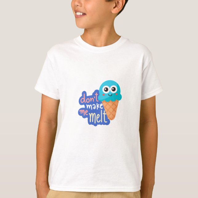 T-shirt ne me fais pas fondre la glace (Devant)