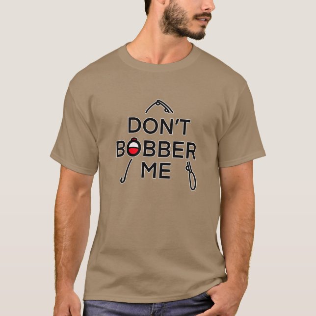 T-shirt 'Ne me faites pas ballotter, je pêche' (Devant)