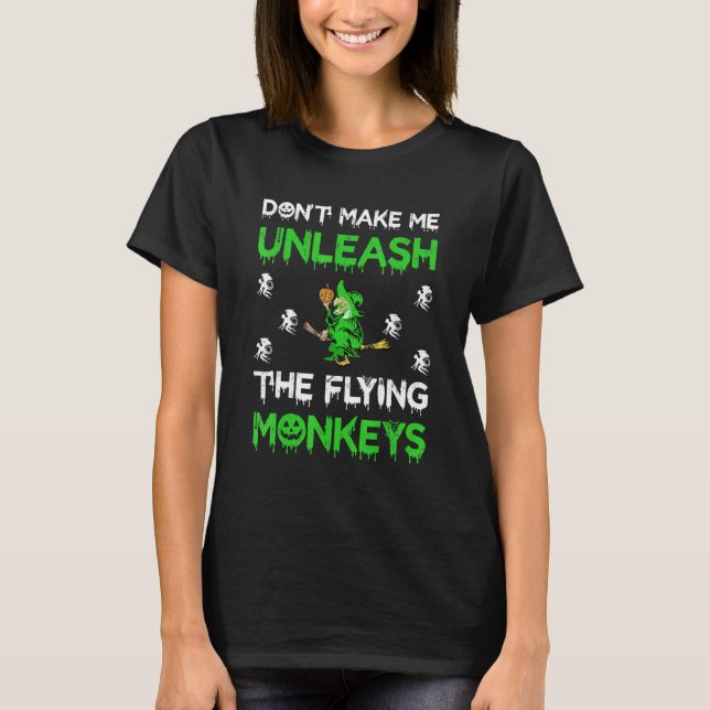 T-shirt Ne Me Faites Pas Lancer Les Singes Volants Hallowe (Devant)