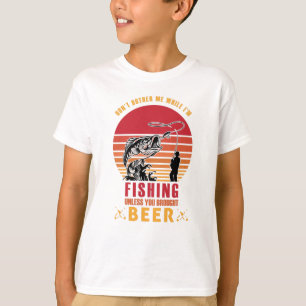 T-shirt Ne me gêne pas quand je pêche-pêche-amusant