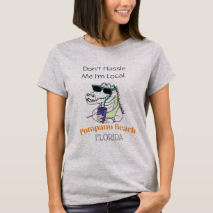 T-shirt Ne me Hassle pas Je suis un Alligator de Plage Pom