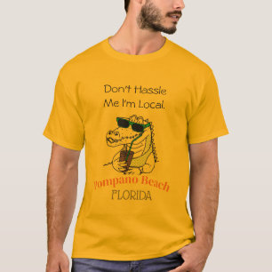 T-shirt Ne me Hassle pas Je suis un Alligator de Plage Pom