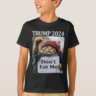 T-shirt Ne me mangez pas de chats pour Trump 2024