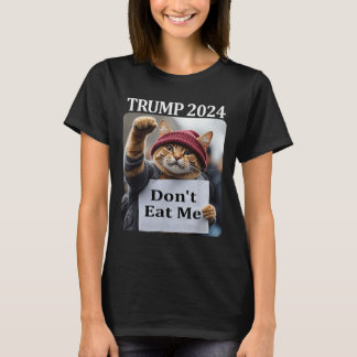 T-shirt Ne me mangez pas de chats pour Trump 2024