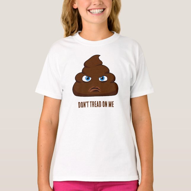 T-shirt Ne me marchez pas dessus Poo (Devant)