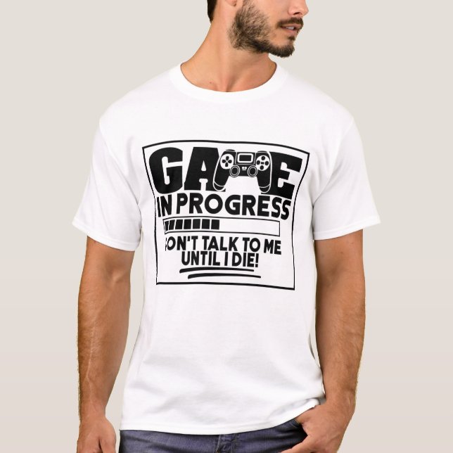 T-shirt Ne me parlez pas avant de mourir (Devant)