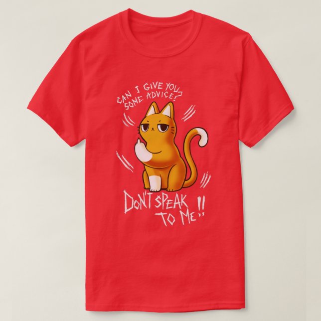 T-shirt Ne me parlez pas Citation sarcastique Sassy Cute C (Design devant)