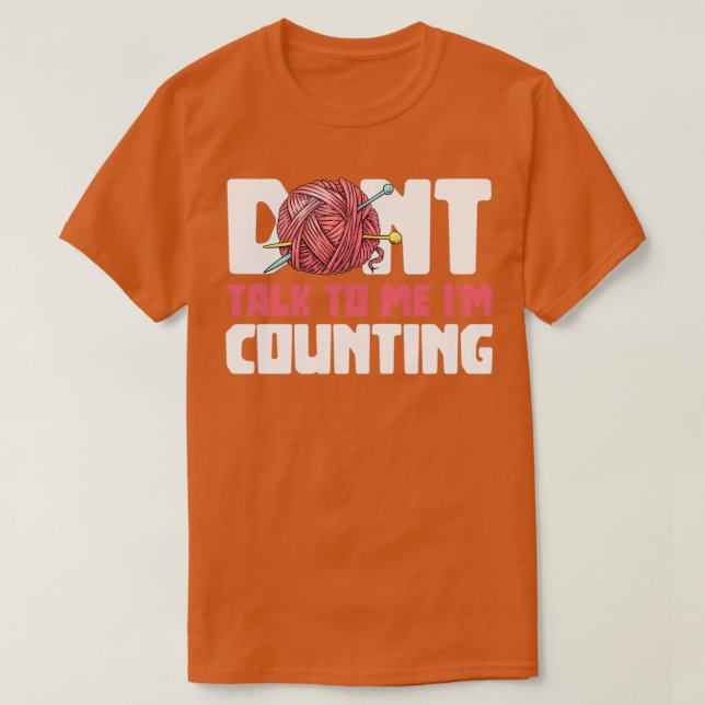 T-shirt Ne Me Parlez Pas Im Compter Seamstress (Design devant)