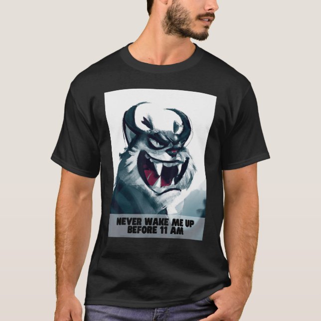 T-shirt Ne me réveille jamais un animal endormi (Devant)