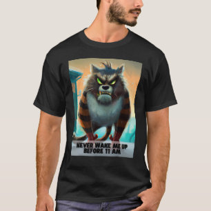 T-shirt Ne me réveillez jamais sourire grincheux