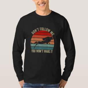 T-shirt Ne me suivez pas vous n'y arriverez pas  Plongée v