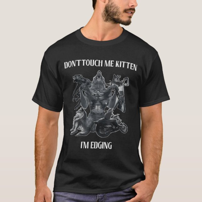 T-shirt Ne Me Touchez Pas Chaton Je Fais De La Conception  (Devant)