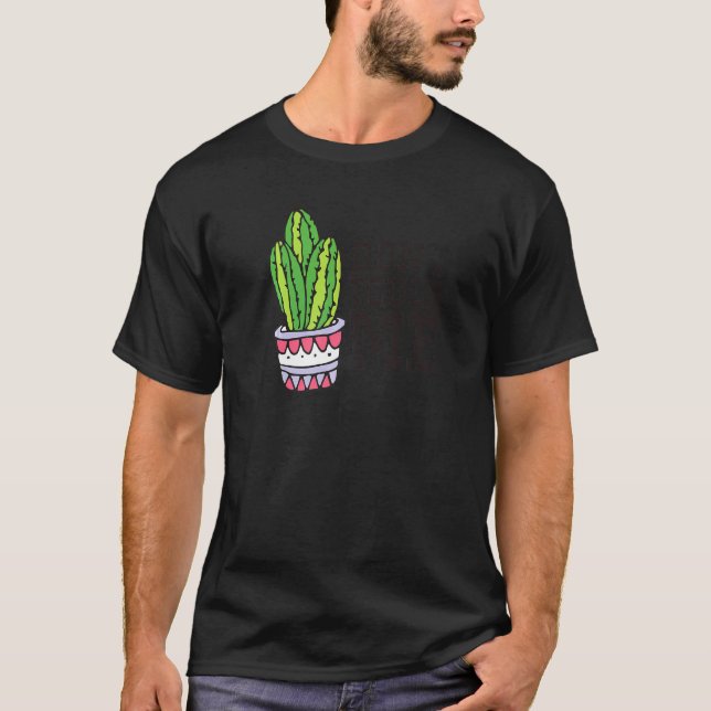 T-shirt Ne me touchez pas Femmes Mens Cactus Joli Jardin P (Devant)