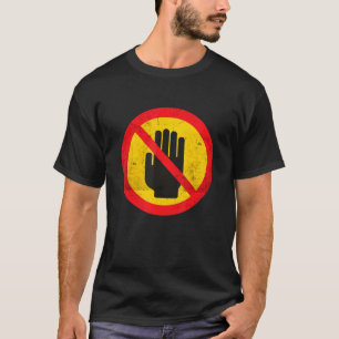 T-shirt Ne me touchez pas Signal Introvert Antisocial Vint