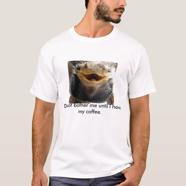 T-shirt Ne me tracassez pas…. Dragon barbu (Devant)