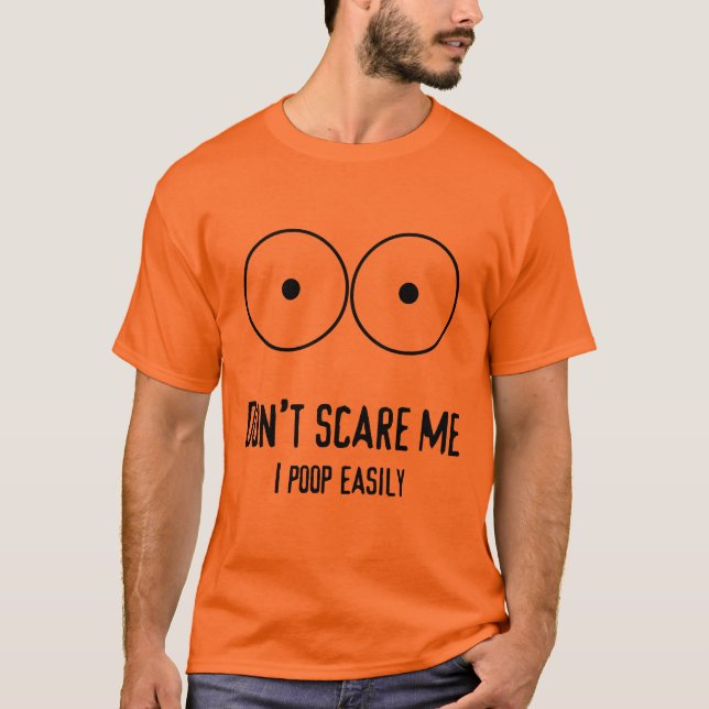 T-shirt Ne m'effrayez pas dunette facilement Halloween (Devant)