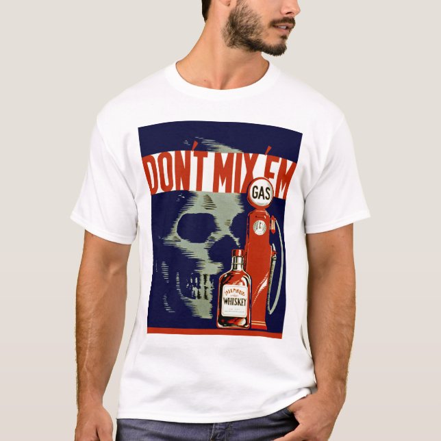T-shirt Ne mélangez pas la fin de support (Devant)