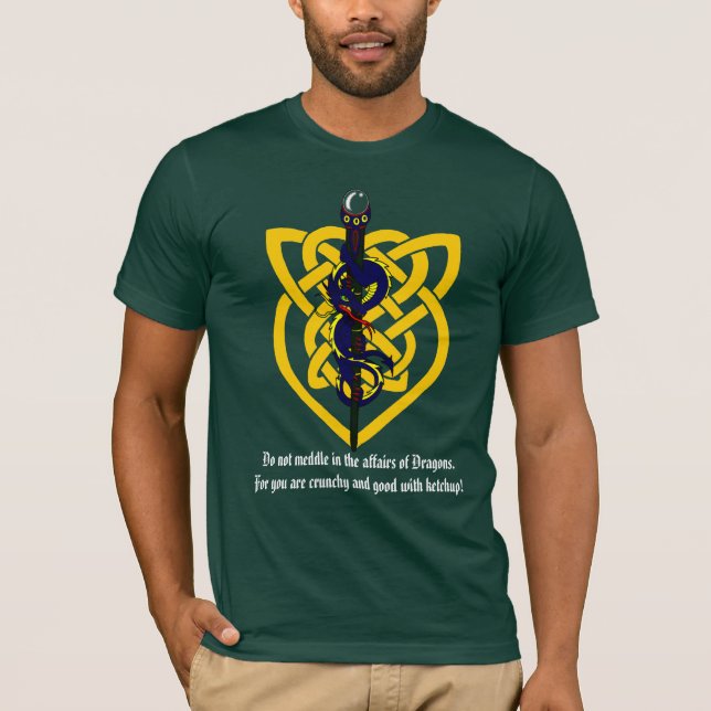 T-shirt Ne mêlez pas dans les affaires des dragons (Devant)