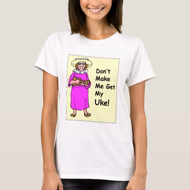 T-shirt Ne m'incitez pas à obtenir mon Uke ! (Devant)