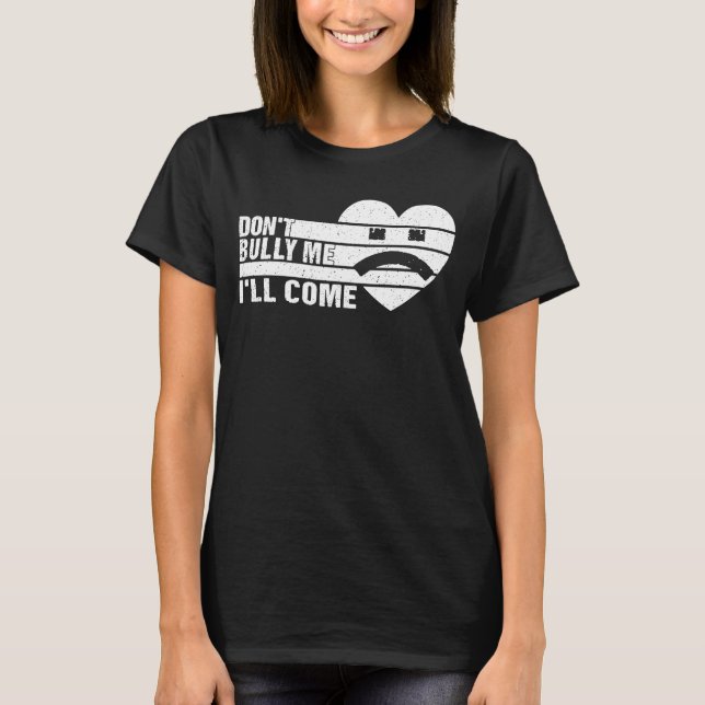 T-shirt Ne m'intimide pas Je viendrai sarcastique 2 (Devant)