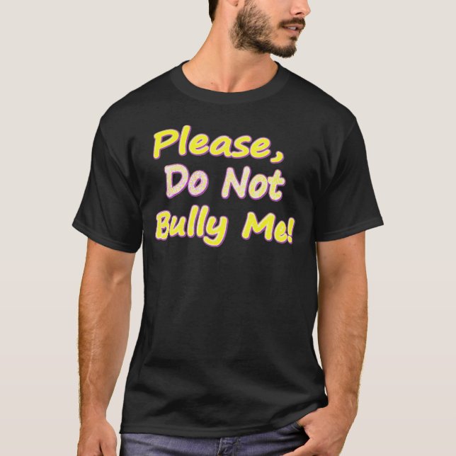T-shirt "Ne M'Intimide Pas" Mignonne Conception. Commandez (Devant)