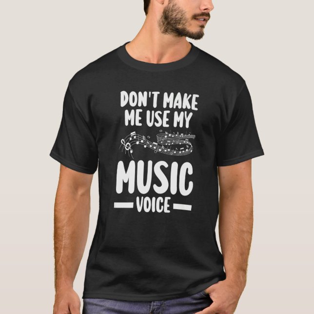 T-shirt ne m'oblige pas à utiliser ma musique notes de mus (Devant)