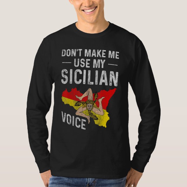 T-shirt Ne m'oblige pas à utiliser mes Convers Siciliens V (Devant)