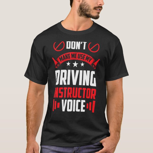 T-shirt Ne m'oblige pas à utiliser mon instructeur de cond (Devant)