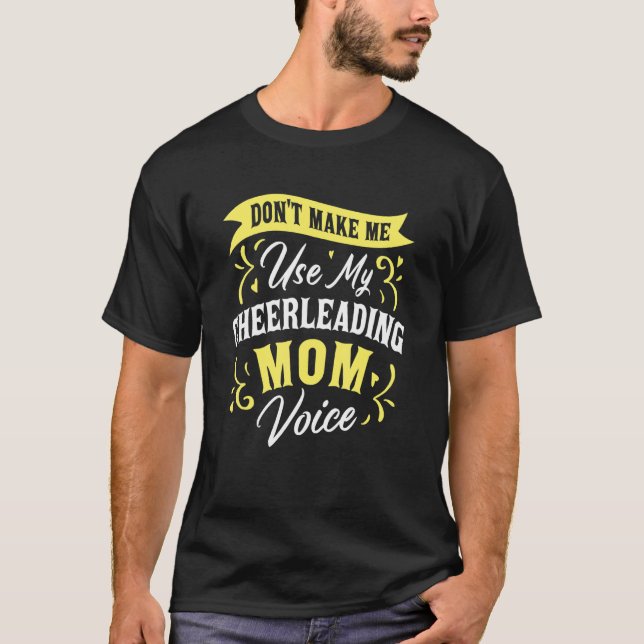 T-shirt Ne m'obligez pas à utiliser ma voix de maman meneu (Devant)