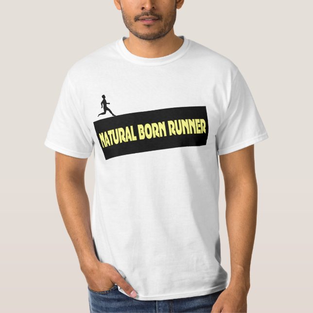 T-shirt Né Naturel Runner - Mens Running T Shirts (Devant)