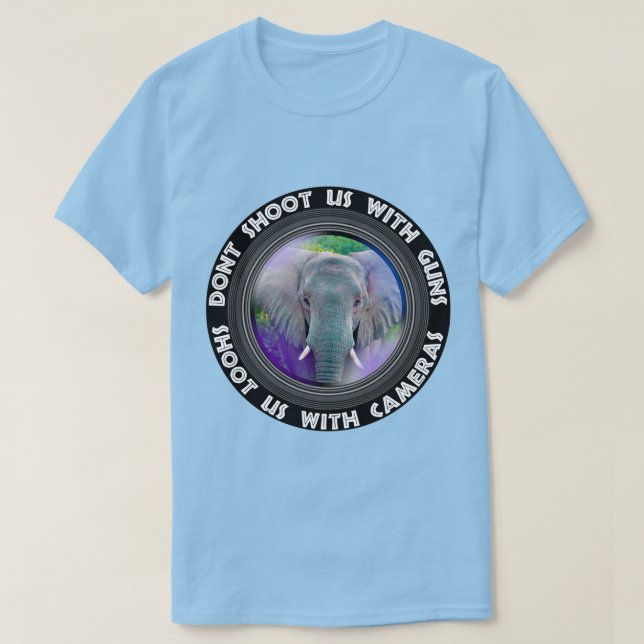 T-shirt Ne nous tirez pas sur Elephant Bull (Design devant)