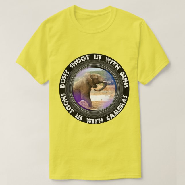 T-shirt Ne nous tirez pas sur la montée des éléphants (Design devant)