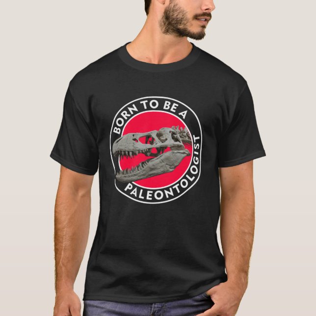 T-shirt Né Paléontologue (Devant)