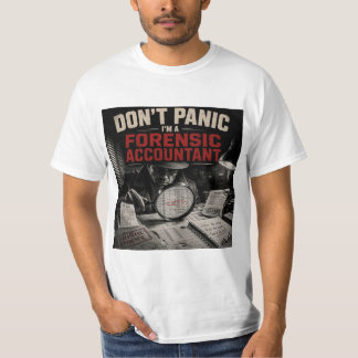 T-shirt Ne paniquez pas, je suis un détective comptable ju