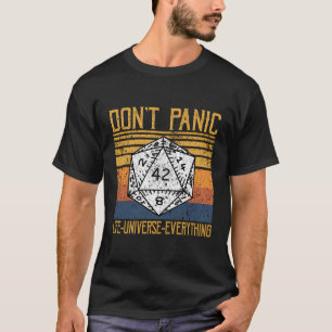 T-shirt Ne Paniquez Pas La Réponse À La Vie Univers Tout