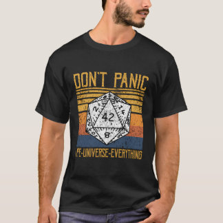 T-shirt Ne Paniquez Pas La Réponse À La Vie Univers Tout