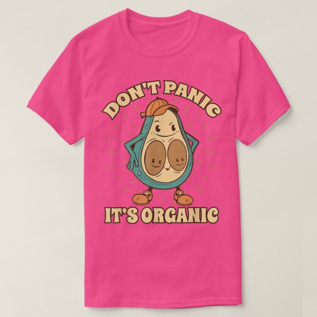 T-shirt Ne Panorama Son Avocado Fruit Sain Bio (Design devant)