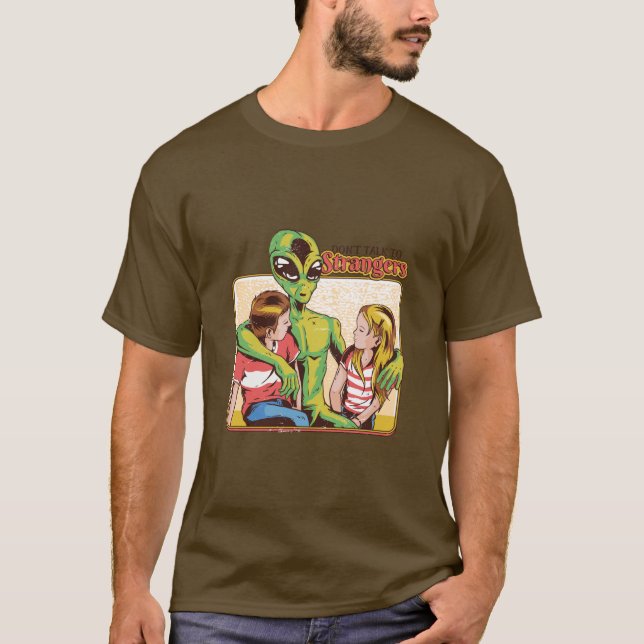 T-shirt Ne Parlez Pas À Des Étrangers (Devant)