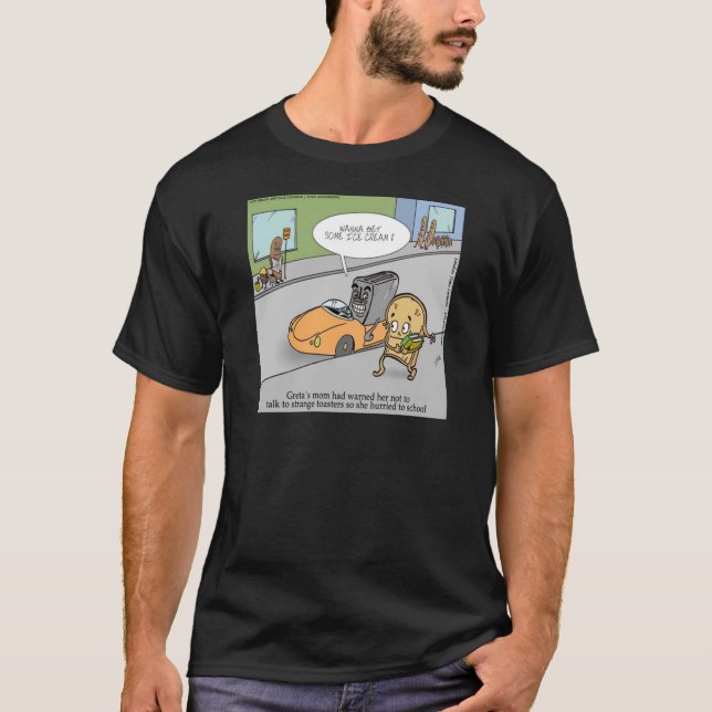 T-shirt Ne Parlez Pas Aux Inconnus Drôle (Devant)