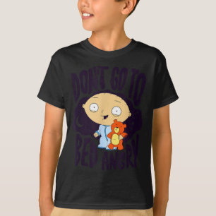 T-shirt Ne pas aller au lit en colère Stewie Cartoon à l'h