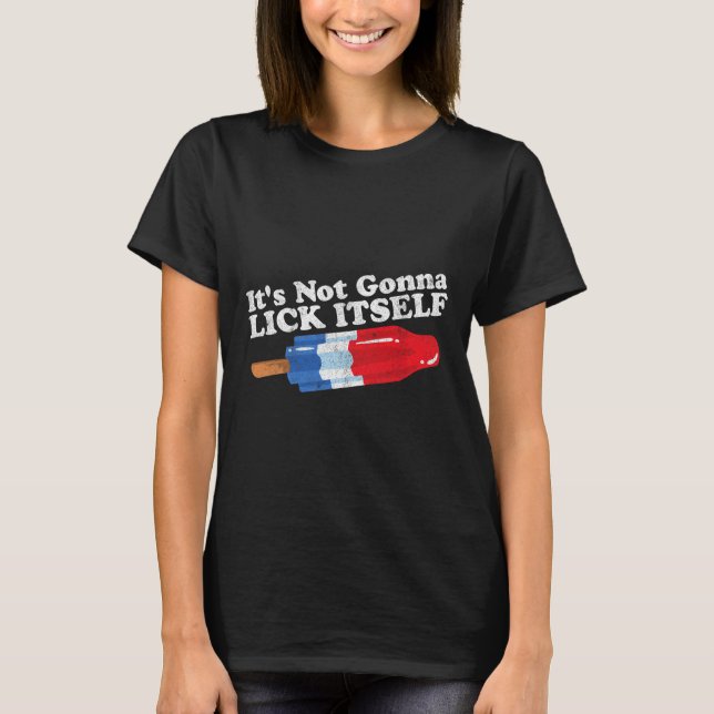 T-shirt Ne Pas Aller Se Lick Drôle Popsicle 4 Juillet G (Devant)