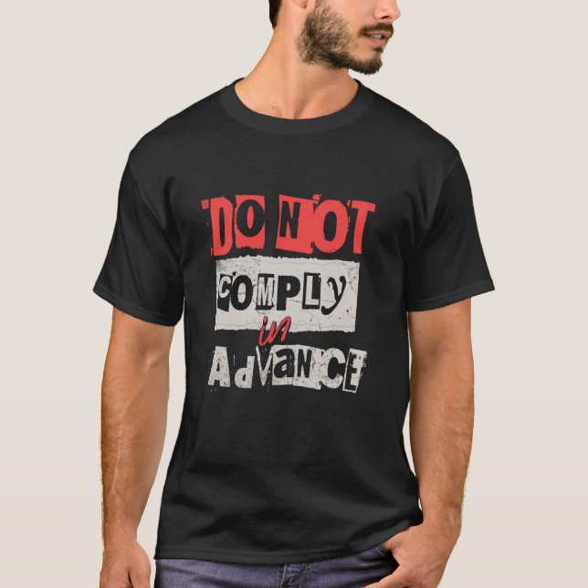 T-SHIRT NE PAS APPLIQUER À L'AVANCE (Devant)