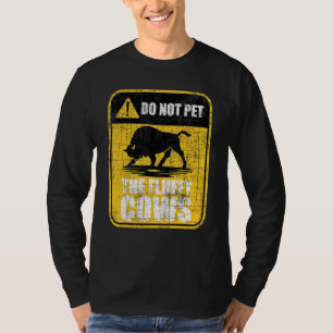 T-shirt Ne Pas Atteindre Les Vaches Fluffantes Bison Buffa