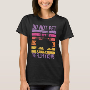 T-shirt Ne Pas Atteindre Les Vaches Fluffantes Vintage Bis