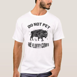 T-shirt Ne Pas Attirer Les Vaches Fluffantes Drôle Bison 