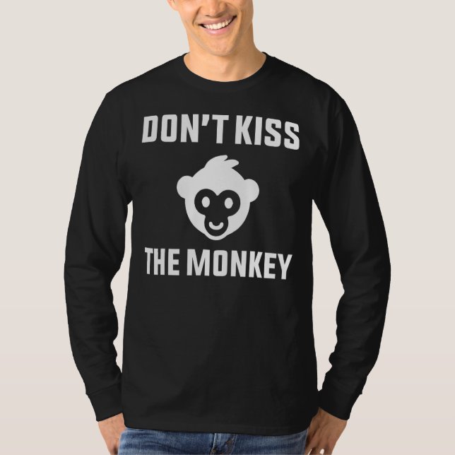 T-shirt Ne pas baiser la varicelle singe (Devant)