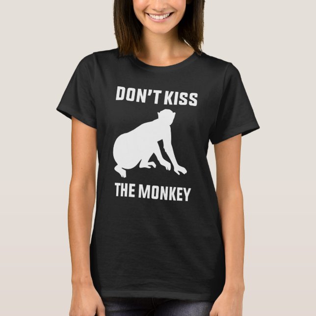 T-shirt Ne pas baiser la varicelle singe (Devant)